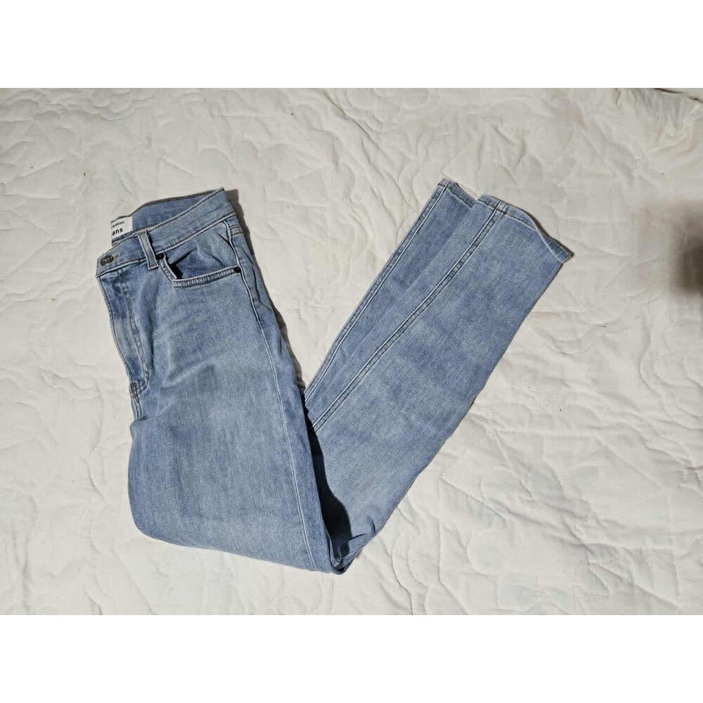 Reformation High Rise Skinny Jeans Light Wash Denim Size 26 - Picture 5 of 7